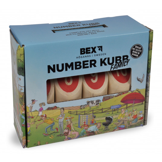 Lauko žaidimas „Kubb: skaičiai“