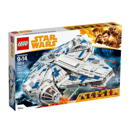Lego, Star Wars, Kessel Run Millennium Falcon, Konstrukcinis rinkinys, 75212, Berniukams, 9 - 14 m., 1414 vnt.