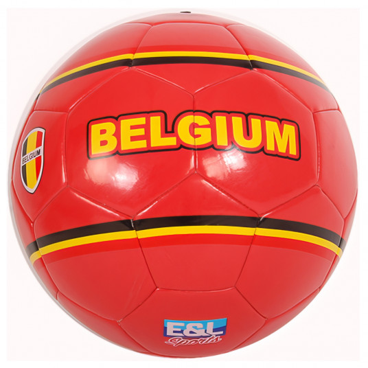 Futbolo kamuolys E and L Sports Belgium, raudonas