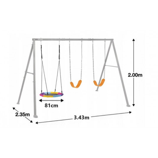 Sūpynės Stork nest (3 in 1) Ø 81 cm, Intex 44134