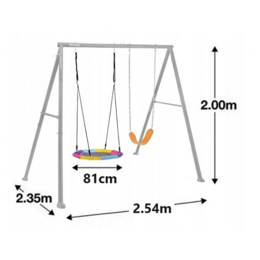 Sūpynės Stork nest (2 in 1) Ø 81 cm, Intex 44126