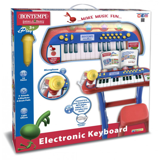 Bontempi elektroninė klaviatūra 24 klavišai 132410