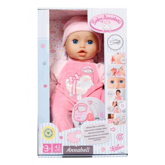 KŪDIKĖ ANNABELL Lėlė, 43 cm