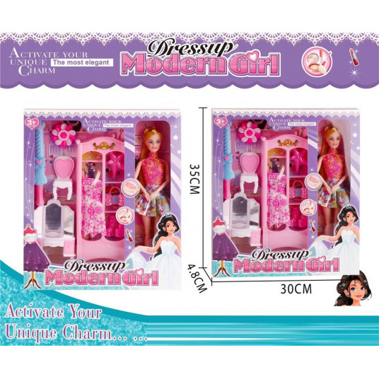 14302 LALKA Z AKCESORIAMI I MEBELKAMI