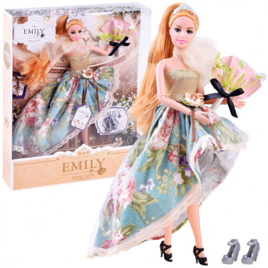 Emily Doll rutuline suknele elegantiški bateliai ZA3136