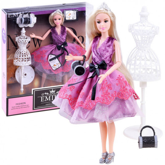 Emily Doll vakarine suknele + aksesuarai ZA3137