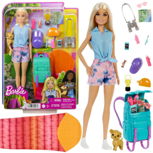 Barbie Malibu Camping keliautoja lėlė + priedai HDF73 ZA5086