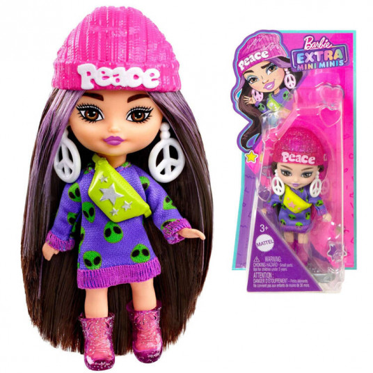 Stilinga madinga lėlė Barbie Extra Mini Minis aksesuarai HLN46 ZA5105 B