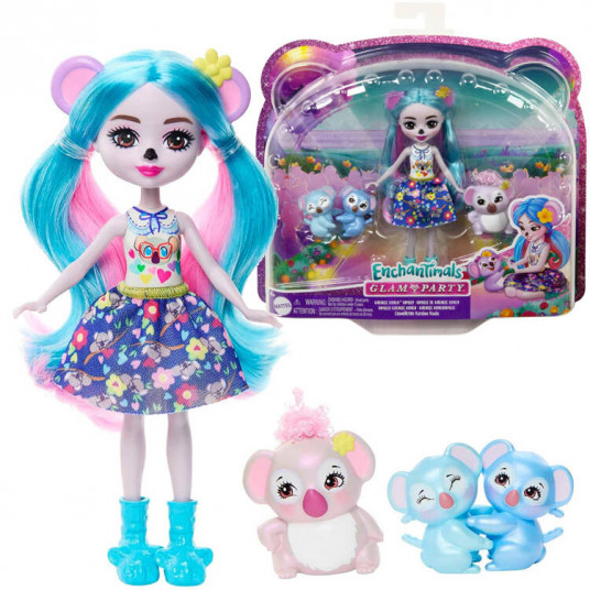 Enchantimals Kwala Koala panda šeimos lėlė Joette ZA5107