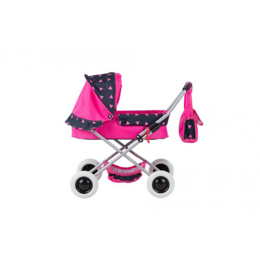 Vežimėlis lėlėms - ATIX - SUSIE - PINK / BLACK