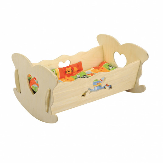 Cradle for doll - 03459 - SMALL - NATURAL