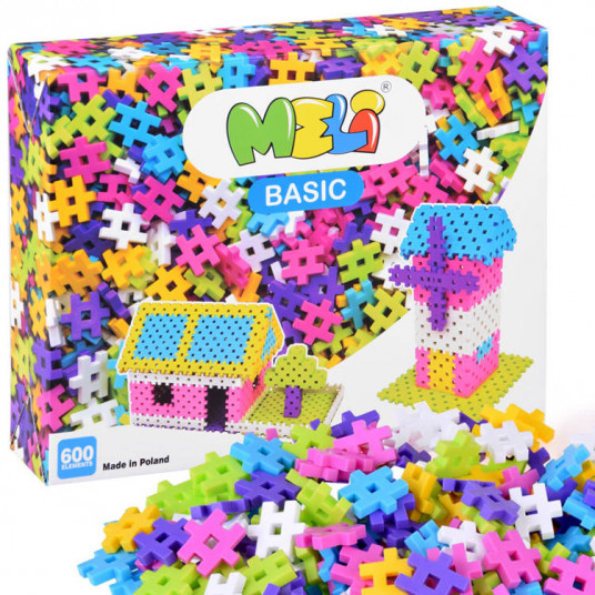 WAFLE kaladėlės Meli Basic Pink 600 vnt 50030
