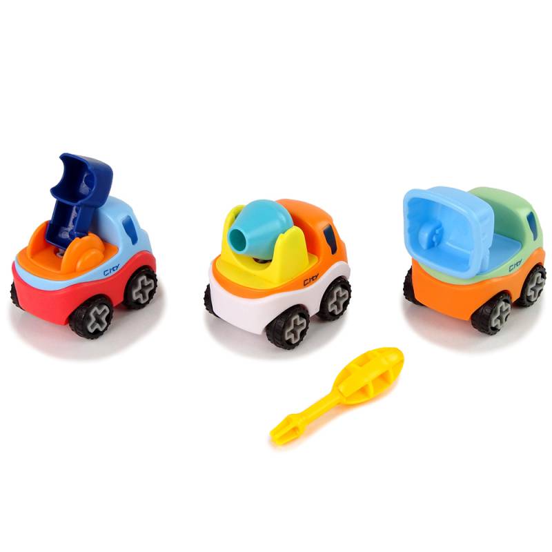 3 automobilių rinkinys su atsuktuvu
