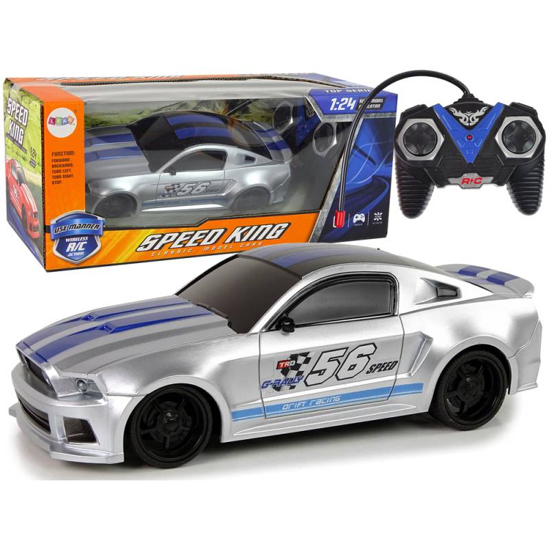 Speed King Sporty nuotoliniu būdu valdomas automobilis, pilkas