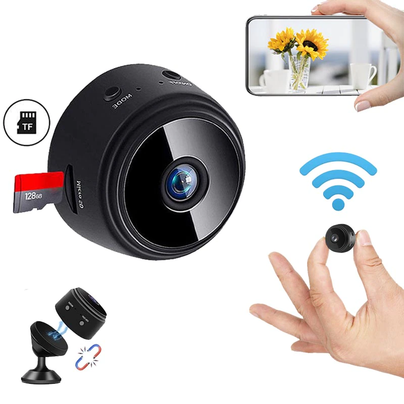 Mini stebėjimo kamera WiFi su magnetu