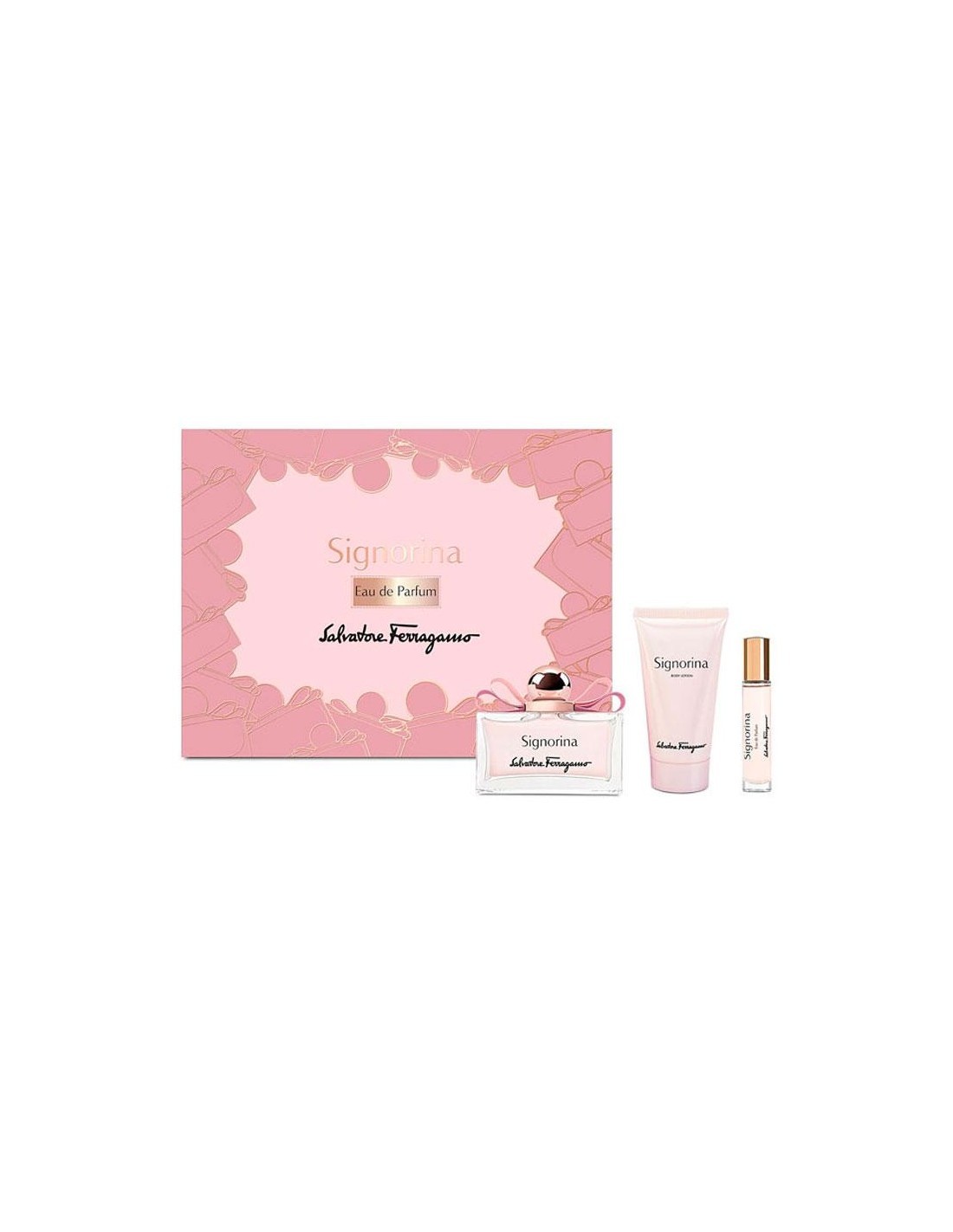 rinkinys Salvatore Ferragamo S Ferragamo Signorina Ep 100 ml + Gel Bolso