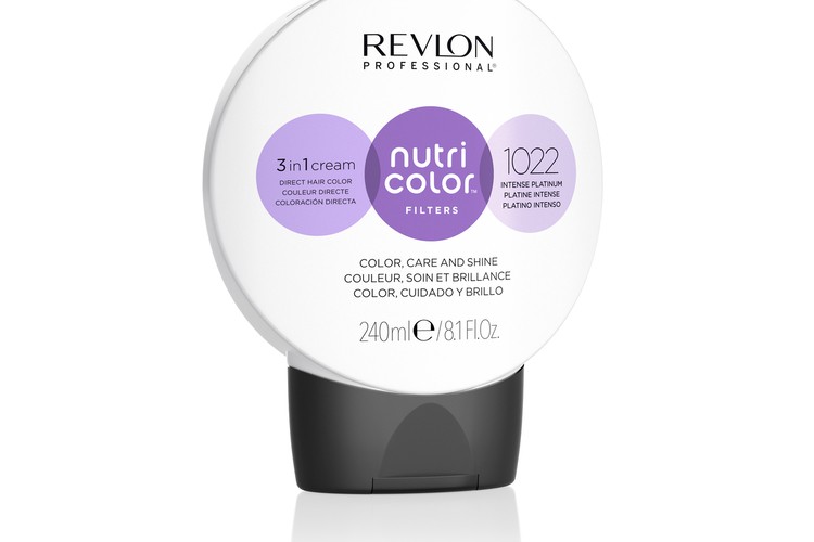 Ilgalaikiai plaukų dažai Revlon Nutri Color 1022 Platina, 240 ml