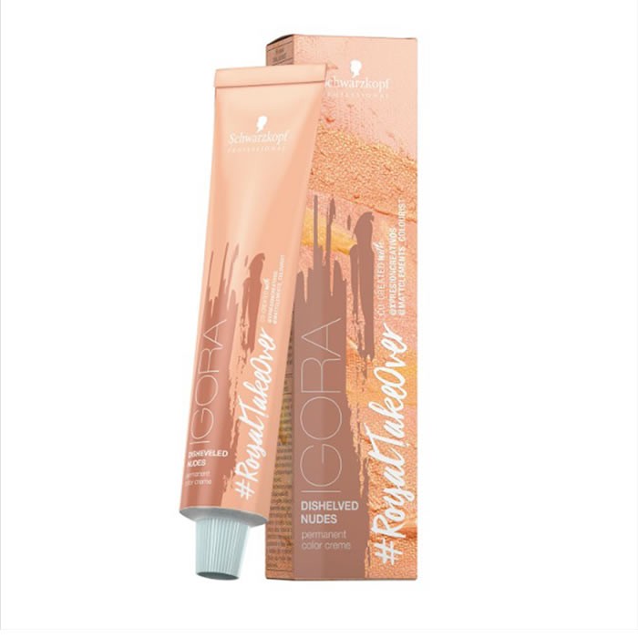 plaukų dažai Schwarzkopf Igora Royal TakeOver Nudes 9.5-314 Matinis pelenų smėlio atspalvis 60ml