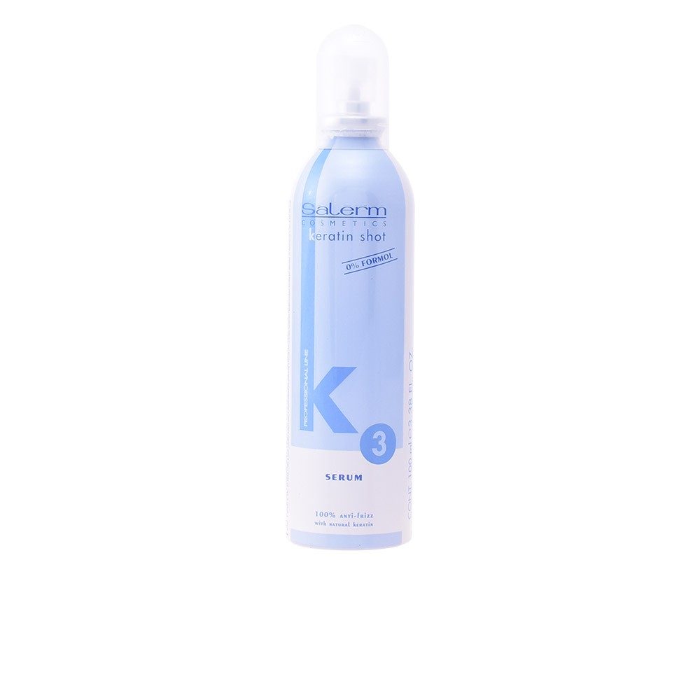 "Salerm Cosmetics Keratin Shot" serumas nuo garbanojimosi 100ml
