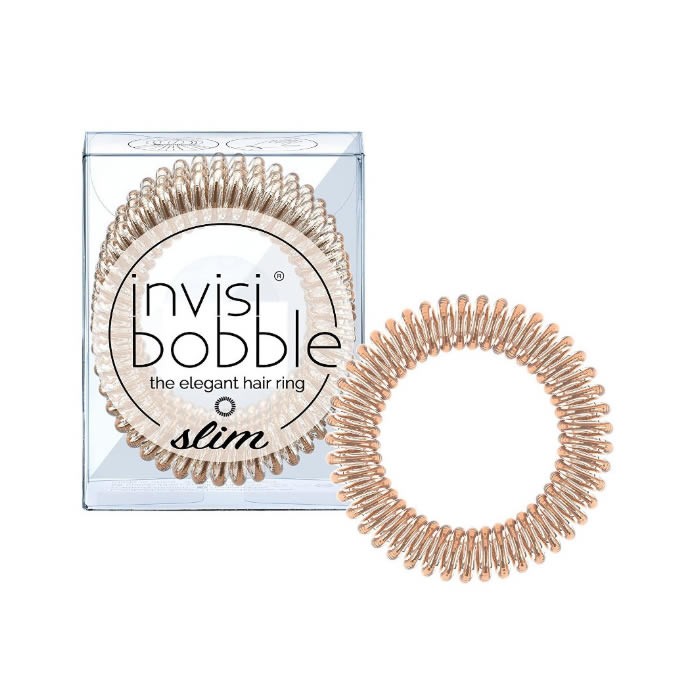 "Invisibobble" plaukų gaksesuaras "Slim Bronze Me Pretty" 3 vnt