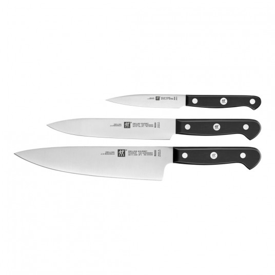 ZWILLING 36130-003-0 3 peilių rinkinys, nerūdijantis plienas, juodas, 34 x 14 x 3 cm 3 vnt Peiliukų rinkinys