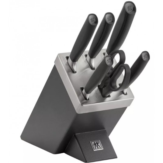 5 peilių rinkinys savaime galandimo bloke ZWILLING All*Star 33760-500-0 - juodas