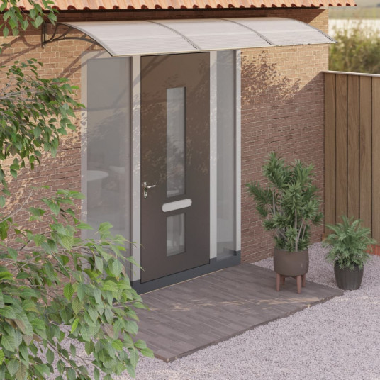 Stogelis durims, pilkos spalvos, 300x100cm, polikarbonatas
