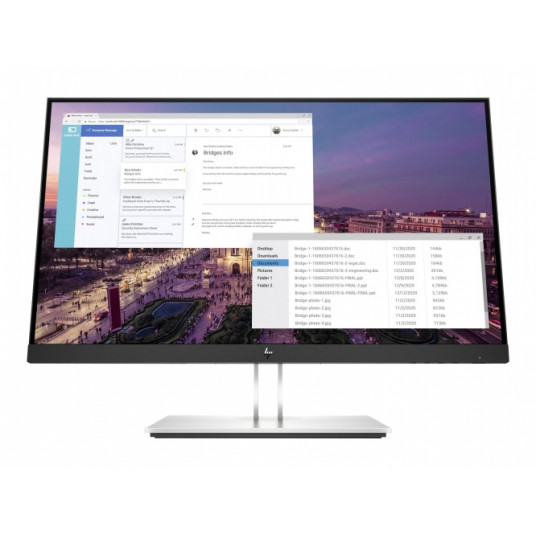 58,4 cm / 23 colių (1920 x 1080) HP E23 G4 IPS 16:9 5ms HDMI VGA DisplayPort USB VESA Pivot Full HD juoda