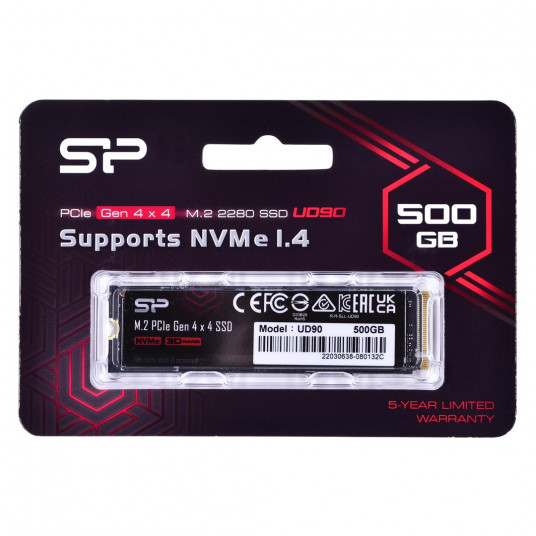 Disk SSD Silicon Power UD90 500GB M.2 PCIe NVMe Gen4x4 NVMe 1.4 4800/3700 MB/s