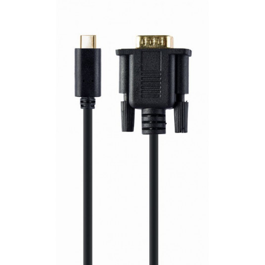 Gembird A-CM-VGAM-01 USB ekrano adapteris 1920 x 1080 pikseliai Juoda