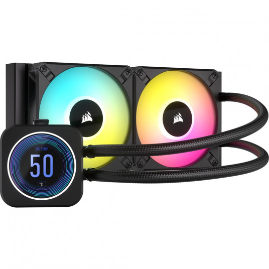 Corsair CW-9060074-WW Kompiuterio aušinimo sistema Kompiuterio korpusui Aušinimo skysčiu rinkinys 12 cm Juoda 1 vnt