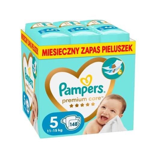 Pampers Pieluchy Premium Monthly Box S5 148