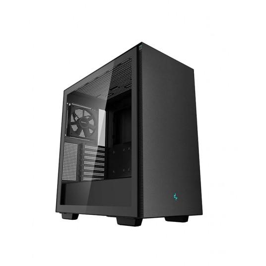 Deepcool MID TOWER CASE CH510 šoninis langas, juodas, vidurinis bokštas, maitinimo šaltinis nėra