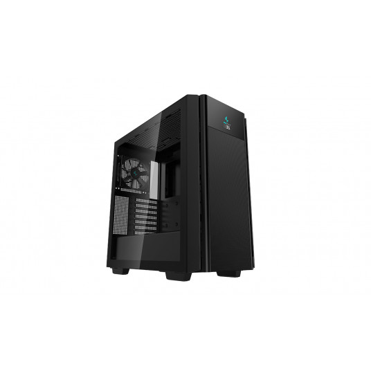 Deepcool MESH DIGITAL TOWER CASE CH510 šoninis langas, juodas, vidurinis bokštas, maitinimo šaltinis nėra