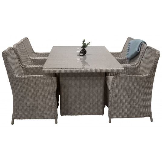 Wembley Dining set - Grey/Grey