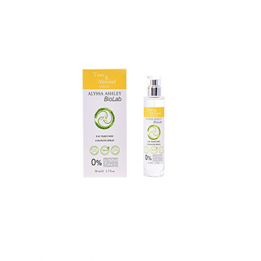 Alyssa Ashley Biolab Tiare & Migdolų Eau Parfumee Kelno purškiklis 50 ml