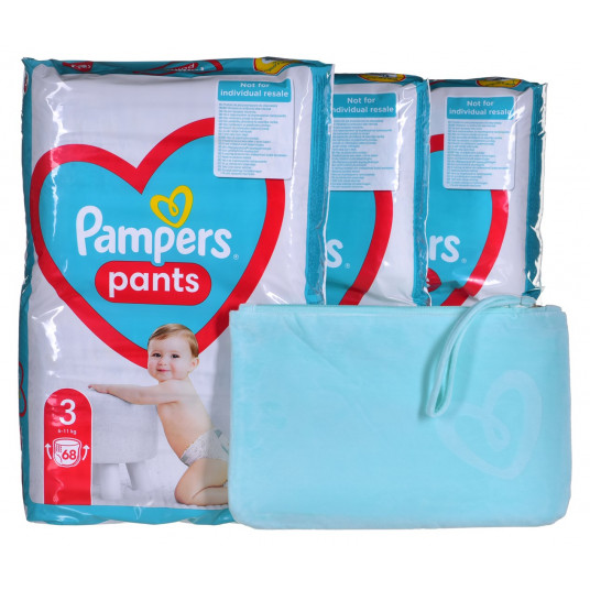 PAMPERS MTH sauskelnės 3 dydis, 6-11kg, 204 vnt.