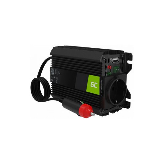 Green Cell PRO 12V ir 230V 150W/300W Modyfikowana sinusoida