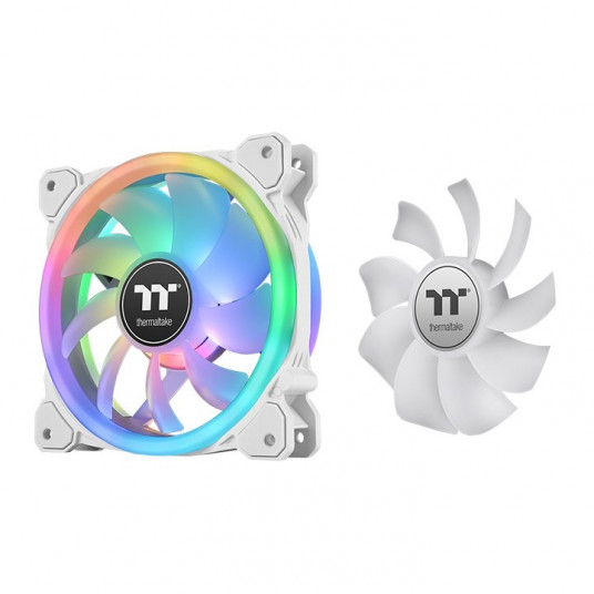 Thermaltake SWAFAN 12 RGB Radiator Fan TT Premium Edition White Kompiuterio korpusui Orinis aušintuvas 12 cm Balta 3 vnt
