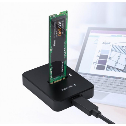 SSD ACC stotelė USB-C M.2/DD-U3M2 GEMBIRD