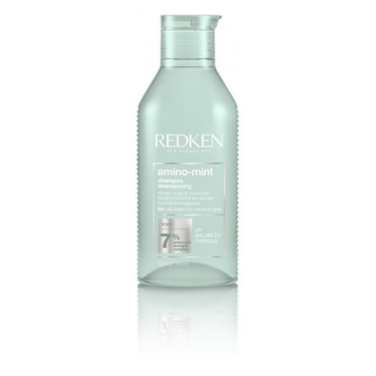Redken - Amino Mint valomasis šampūnas jautriai odai ir greitai riebaluojantiems plaukams (šampūnas) - 300 ml