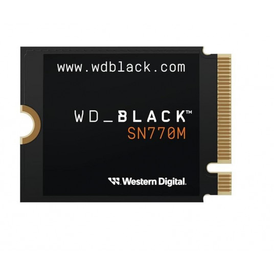 SSD|WESTERN DIGITAL|Juodas SN770M|1TB|M.2|PCIe Gen4|NVMe|Rašymo greitis 4900 MB/sek|Nuskaitymo greitis 5150 MB/sek|2,38mm|TBW 600 TB|WDS100T3X0G