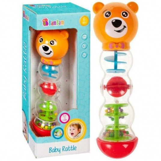 384447 Baby Rattle- Bear