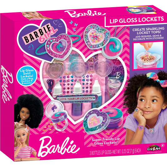 CRA-Z-ART BARBIE Lūpų blizgių rinkinys „Širdelės“