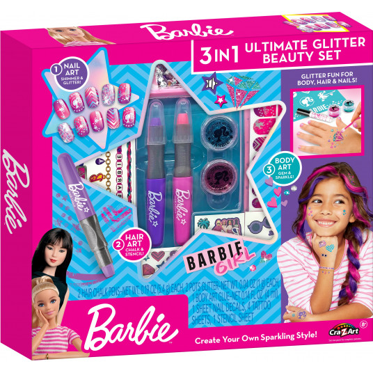 CRA-Z-ART BARBIE Kosmetikos rinkinys „Blizgučiai“