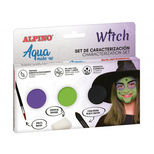 Makiažo rinkinys ALPINO Witch Aqua makiažas 3sp