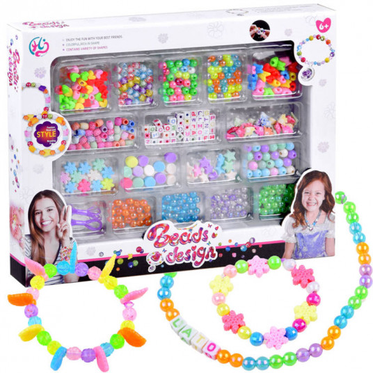 Įvairios BEADS apyrankės, raidės, žvaigždės ZA3984