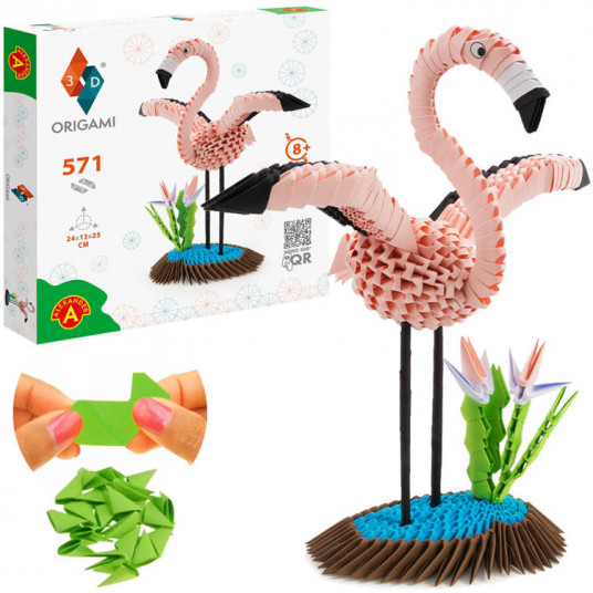 Aleksandro kūrybinis rinkinys Origami 3D FLAMING 2572