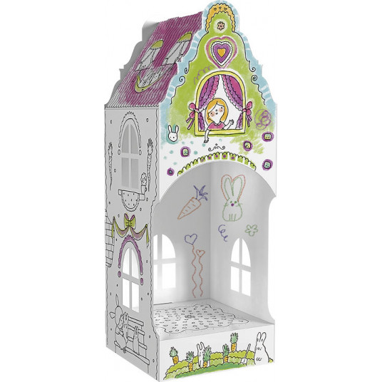 Kartoninis 3D triušio namelis