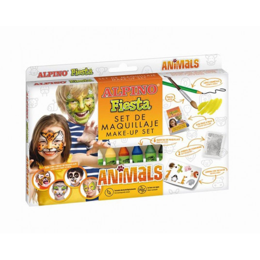 Grimo rinkinys ALPINO Fiesta ANiMALS 6 sp x 5g